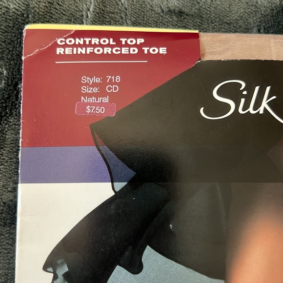 Hanes Silk Reflections control top reinforced toe size CD, color Natural - Picture 5 of 7